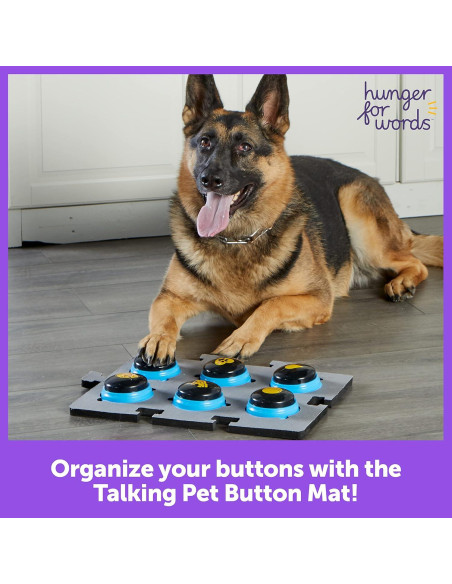 Alfombrilla de Botones para Mascotas Hambre por Palabras - 1pc