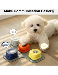 Botones de Habla para Perros MEWOOFUN con Alfombrilla Antideslizante 2