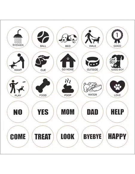 Botones de Comunicación para Perros Bifofo - Grabación 30s (2 Pzs)