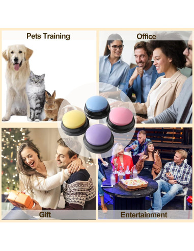 Botón de Grabación de Voz OFVENS para Entrenamiento de Mascotas