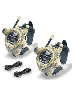 Walkie Talkies Recargables para Niños 7 en 1 con Linterna