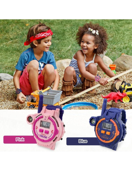 Walkie Talkie Recargable para Niños Gantan con Linterna 100m