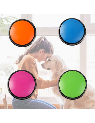 Botón de Grabación de Voz OFVENS 4 Paquetes para Mascotas