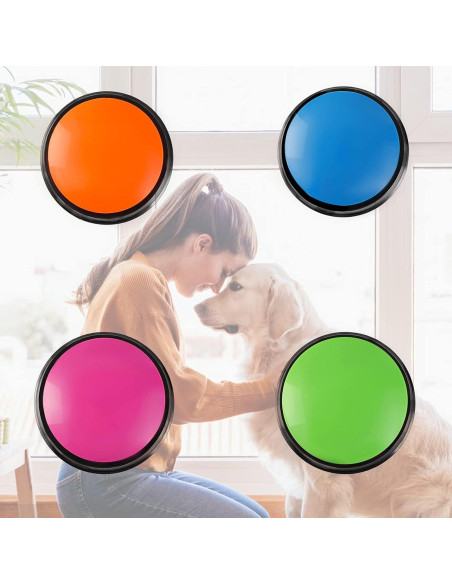 Botón de Grabación de Voz OFVENS 4 Paquetes para Mascotas