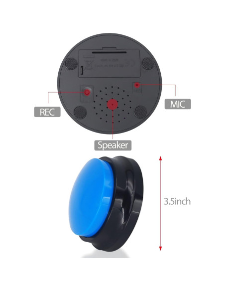 Botón de Grabación de Voz OFVENS 4 Paquetes para Mascotas