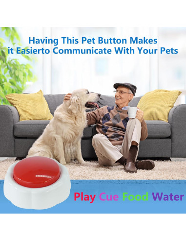 Botón de Grabación de Voz para Perros XLW 16MB Rojo