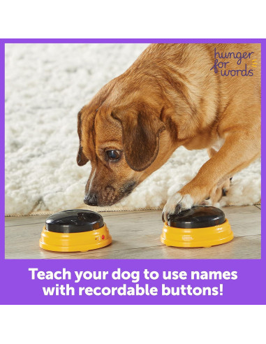 Botones de Habla para Mascotas Hambre por Palabras - Set de 3