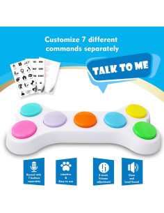 Botones de Comunicación para Mascotas JOY-U - 7 Botones Grabables 2