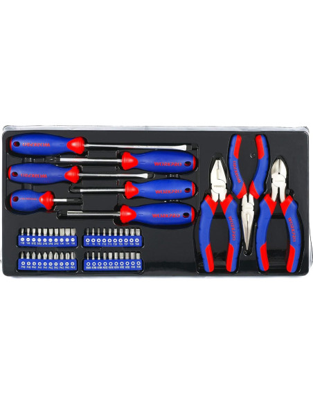 Juego de Herramientas Mecánicas WORKPRO 408 Piezas con Caja Metal