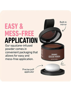 Polvo para Retocar Raíces WESUN 32g Marrón Claro Resistente 2