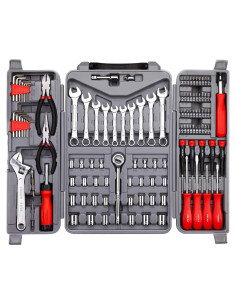 Juego de Llaves de Vaso 123 Piezas CARTMAN con Caja de Almacenamiento