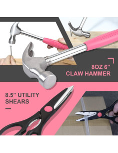 Kit de Herramientas de 39 Piezas DNA MOTORING Rosa 2