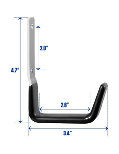 Ganchos de Almacenamiento GeeWatom de Acero Antideslizante 6PC 2