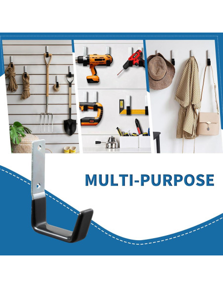 Ganchos de Almacenamiento GeeWatom de Acero Antideslizante 6PC