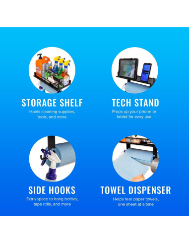 Soporte de Toallas de Papel StoreYourBoard para Garaje 22.68 kg