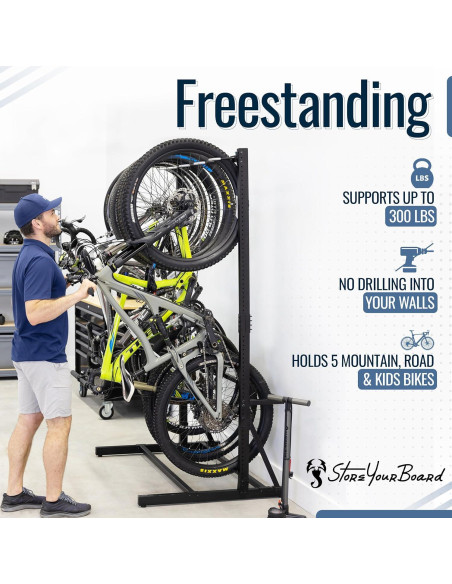 Soporte de Almacenamiento para 5 Bicicletas StoreYourBoard G-Bike