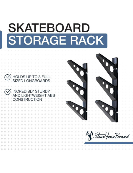 Soporte de Almacenamiento para Skateboard StoreYourBoard Trifecta