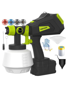 Pulverizador de pintura inalámbrico Onefinsh JH-17Z 18V HVLP