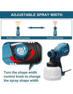 Pulverizador de pintura WIBENTL WG20A 700W 4 boquillas ajustables 2