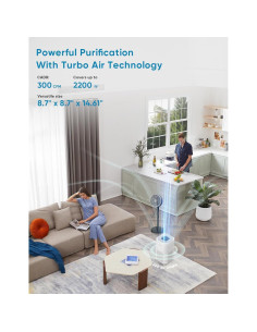 Purificador de aire HEPA Dayette AP301 para habitaciones grandes 2