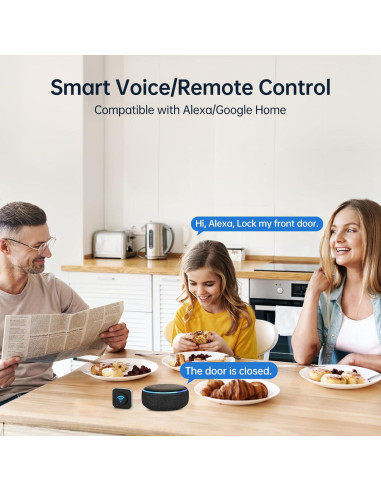 Cerradura Inteligente Hornbill Biométrica WiFi Niquel Satinado