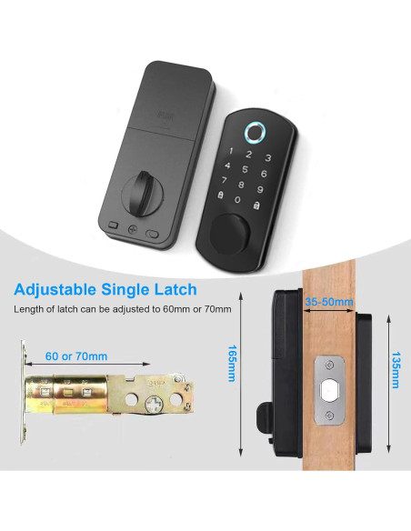 Cerradura Inteligente Goluckog con Huella Dactilar y APP