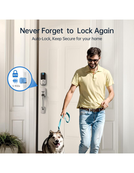 Cerradura Inteligente Hornbill Biométrica WiFi Niquel Satinado