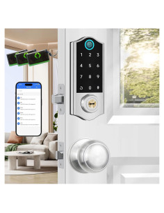 Cerradura Inteligente Biométrica Harfo DA2K-SN con App y Auto Bloqueo