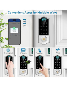 Cerradura Inteligente Biométrica Harfo DA2K-SN con App y Auto Bloqueo 2