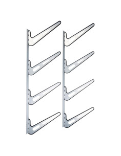 Soporte de Pared Krypt Towers para 4 Tablas de Surf y Esquí