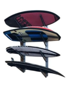 Soporte de Pared Krypt Towers para 4 Tablas de Surf y Esquí 2