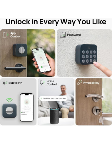 Cerradura Inteligente Anona Holo Wi-Fi con Teclado y Auto-Bloqueo