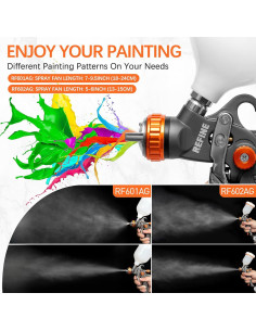 Juego de Pistolas de Pintura HVLP REFINE 2 Piezas 1.0mm y 1.4/1.7mm 2