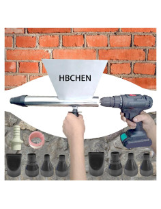 Pistola de Mortero Grout HBCHEN Acero Inoxidable 1.32kg