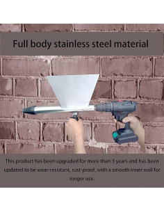 Pistola de Mortero Grout HBCHEN Acero Inoxidable 1.32kg 2