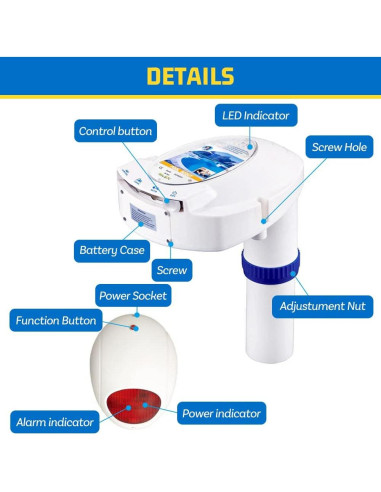 Alarma de Piscina Sumergible Luckyclover XYC429 85 dB