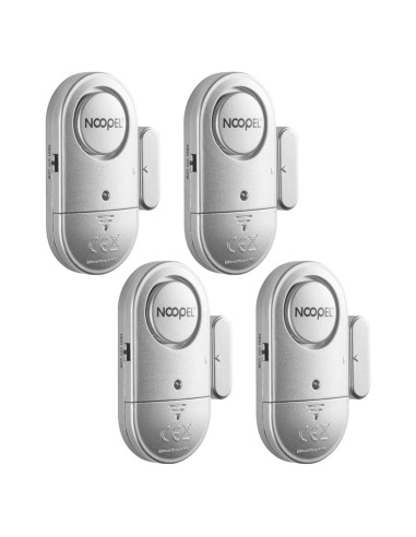 Alarmas de Seguridad para Puertas y Ventanas NOOPEL - Paquete de 4