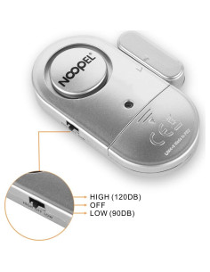 Alarmas de Seguridad para Puertas y Ventanas NOOPEL - Paquete de 4 2