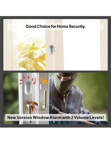 Alarmas de Seguridad para Puertas y Ventanas NOOPEL - Paquete de 4