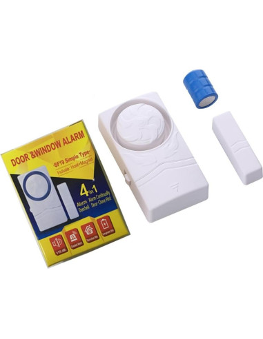 Alarma de Seguridad Inalámbrica Changzhou SF19 110dB Paquete de 4