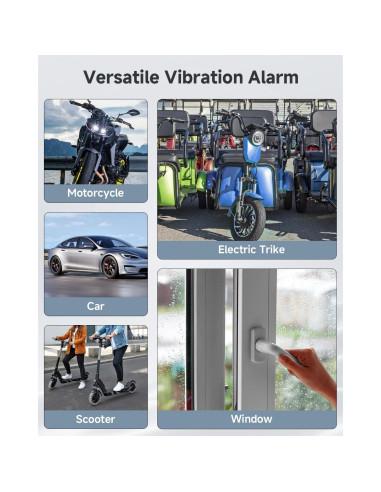 Sistema de Alarma Antirrobo Inalámbrico LNKERCO 110dB Ajustable