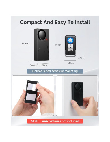 Sistema de Alarma Antirrobo Inalámbrico LNKERCO 110dB Ajustable