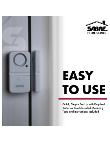 Alarma Inalámbrica de Seguridad SABRE 120 dB Paquete de 2