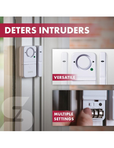 Alarma Inalámbrica de Seguridad SABRE 120 dB Paquete de 2