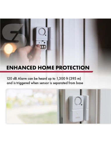 Alarma Inalámbrica de Seguridad SABRE 120 dB Paquete de 2