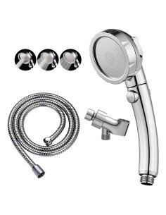 Cabezal de Ducha KAIYING Alta Presión 3 Modos Cromo