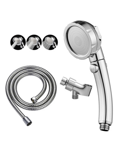 Cabezal de Ducha KAIYING Alta Presión 3 Modos Cromo