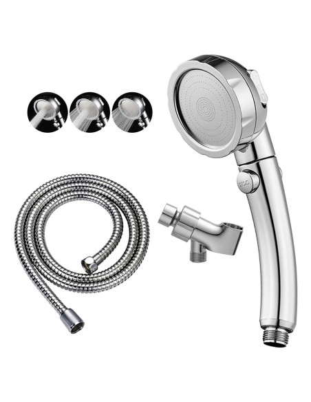 Cabezal de Ducha KAIYING Alta Presión 3 Modos Cromo