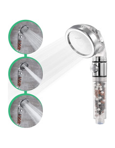 Cabezal de Ducha Filtrado StoneStream EcoPower 3 Configuraciones