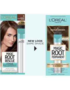 Tinte Permanente L'Oréal Paris Magic Root 5 Marrón Medio 2 Paquetes 2
